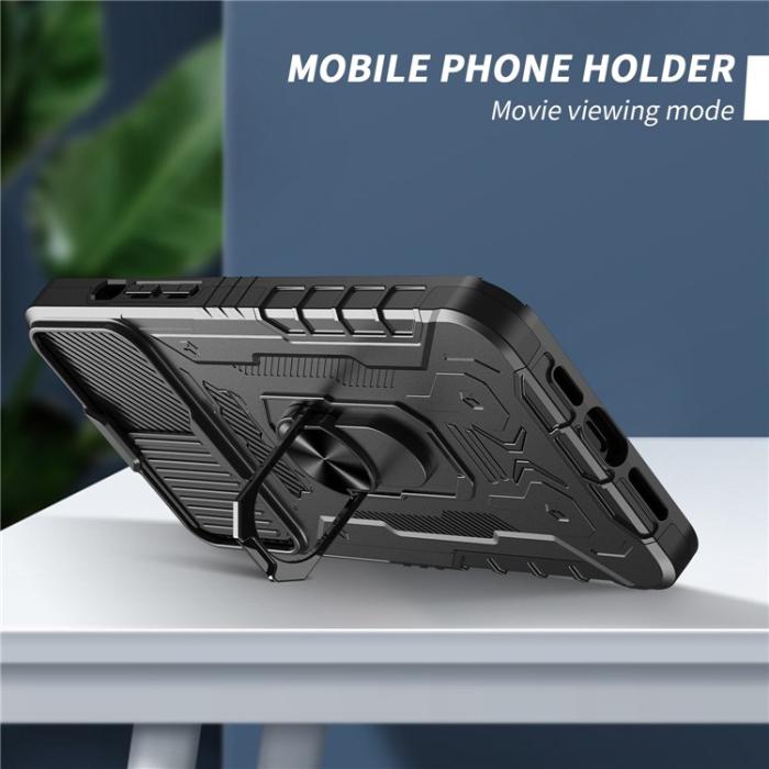 OEM - iPhone 14 Pro Max Skal Ringhållare Kickstand - Svart