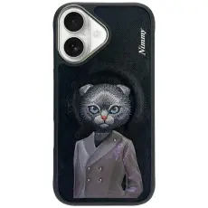 NIMMY - Nimmy iPhone 16 Mobilskal MagSafe Fashion Cute Pet - Svart
