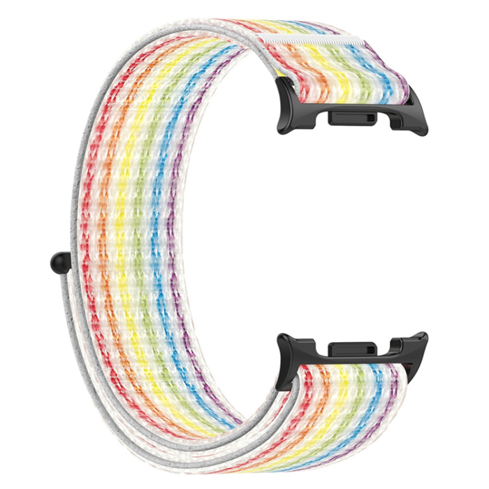 A-One Brand - Galaxy Watch 8 (44mm/40mm)/8 Classic (46mm) Armband Vävt - Regnbåge