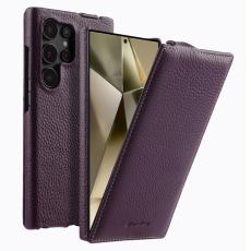 Melkco - MELKCO Mobilskal till Samsung Galaxy S24 Ultra &Auml;kta L&auml;der Lila
