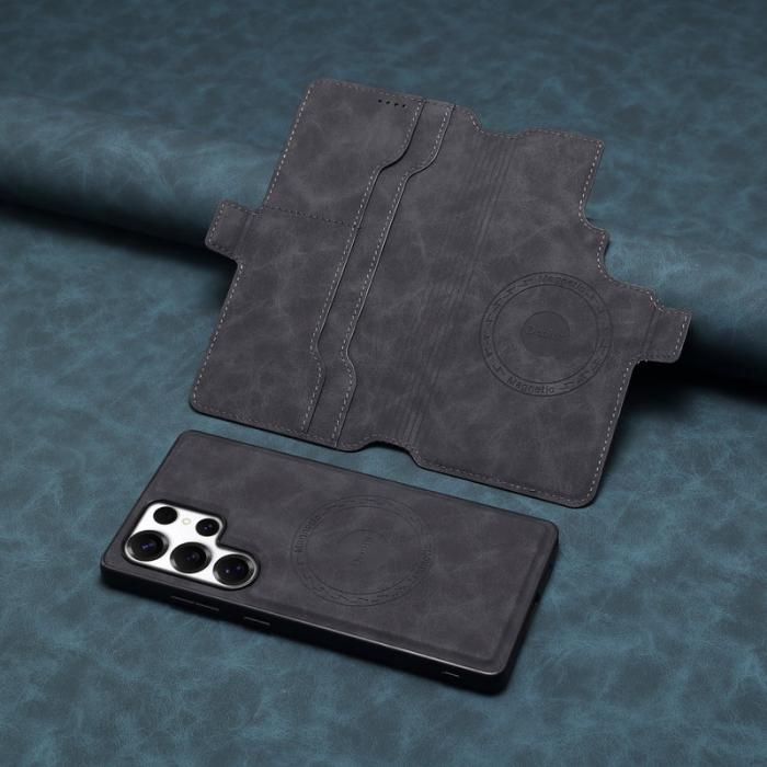 DENIOR - DENIOR B06 Samsung Galaxy S25 Ultra Plånboksfodral Konstläder + TPU Svart