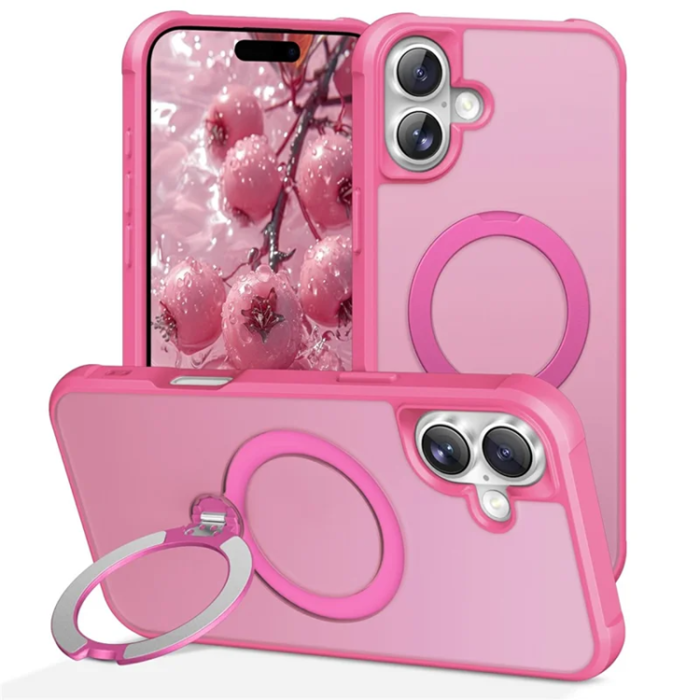 A-One Brand - iPhone 17 Mobilskal MagSafe Kickstand TPU + PC - Rose