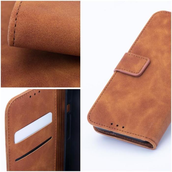 OEM - Xiaomi Redmi Note 13 Pro 5G Plånboksfodral Tender - Brun