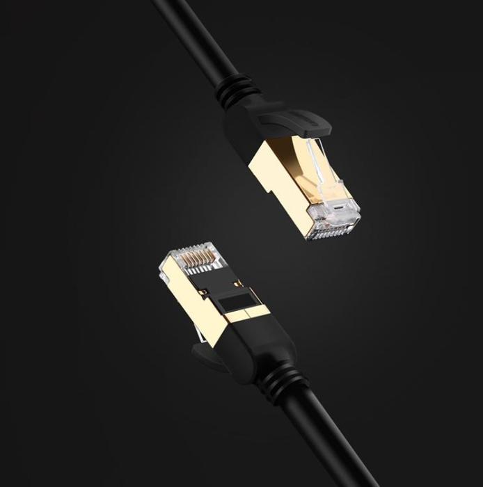 Ugreen - Ugreen Cat 7 Internet Nätverks kabel 2 m - Svart