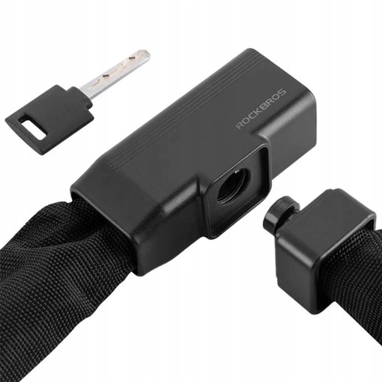 Rockbros Cykellås med nyckel 0.97 m - Svart | 264 | AlltMobil