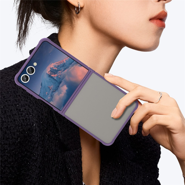 A-One Brand - Galaxy Z Flip 7 Mobilskal Drop Proof Frosted Translucent