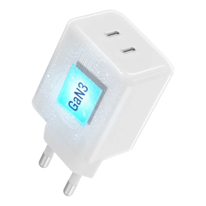 Forcell - Forcell Snabbladdare 60W Med Kabel USB-C F-Energy GaN III Crystal