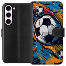 iSecrets - Pl&aring;nboksfodral till Samsung Galaxy S23 med Fotbollar