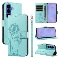 OEM - Samsung Galaxy S26+ Pl&aring;nboksfodral Konstl&auml;der Med Rem Dandelion - Gr&ouml;n