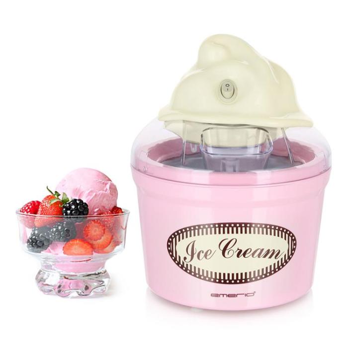 Emerio - EMERIO Glassmaskin Retro Rosa 1.2l