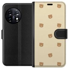 iSecrets - Pl&aring;nboksfodral till OnePlus 11R med Bj&ouml;rnm&ouml;nster