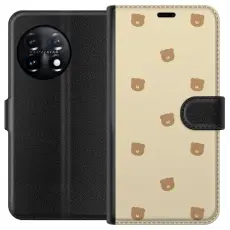 Gustaf - Pl&aring;nboksfodral till OnePlus 11R med Bj&ouml;rnm&ouml;nster