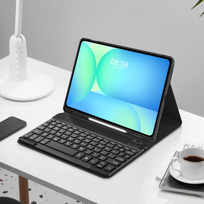Tech-Protect - Tech-Protect Galaxy Tab S10 FE Plus Fodral med Tangentbord - Svart