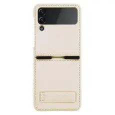 Nillkin - Nillkin Galaxy Z Flip 4 Skal Qin Series - Guld
