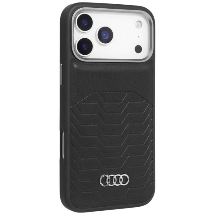 Audi - Audi iPhone 17 Pro Max Mobilskal MagSafe GT Syntetiskt Läder - Svart