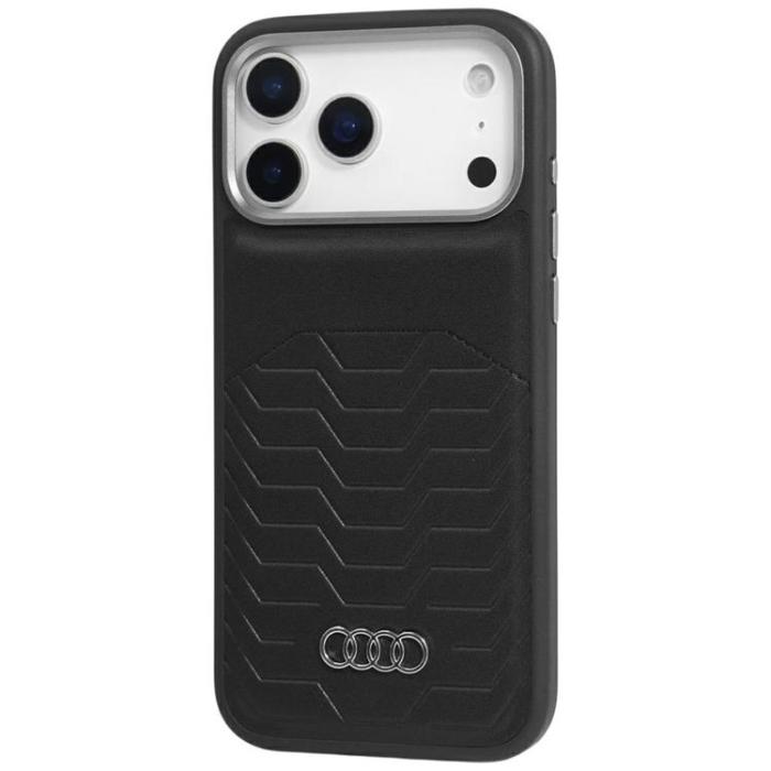 Audi - Audi iPhone 17 Pro Max Mobilskal MagSafe GT Syntetiskt Läder - Svart