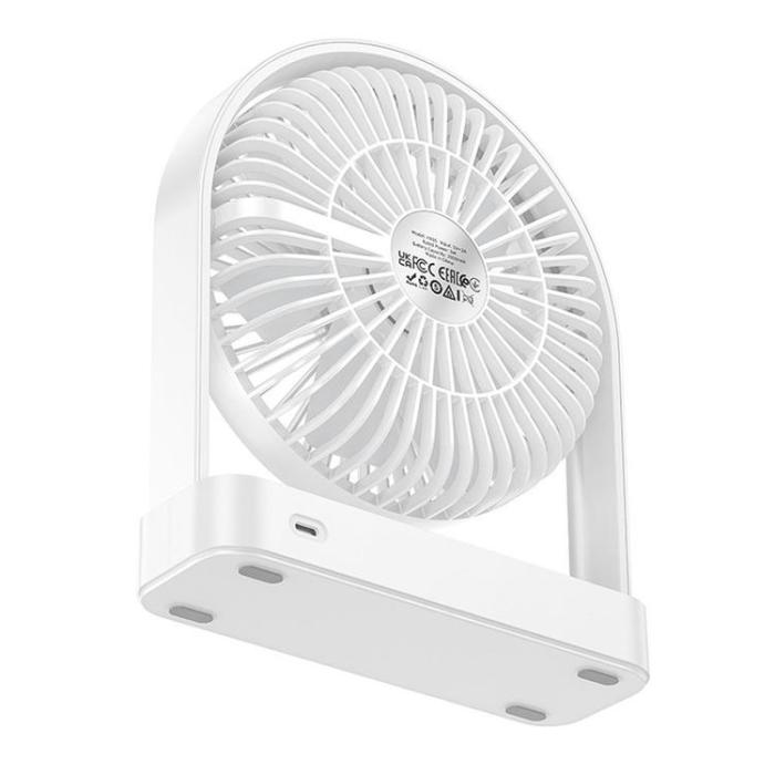 Hoco - Hoco Ultratunn Skrivbordsfläkt HX65 - Vit