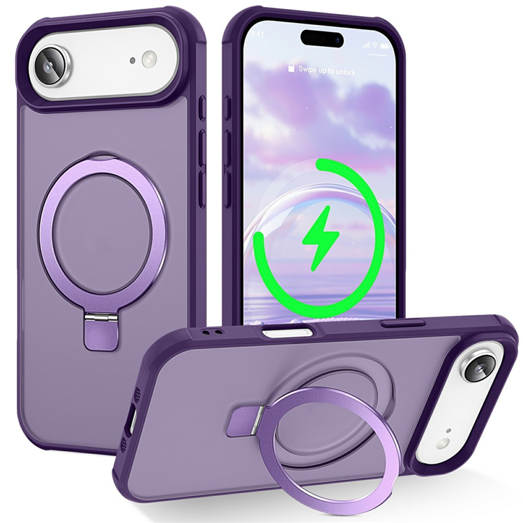 iPhone Air Mobilskal MagSafe TPU+PC Kickstand - Lila | 2353 | AlltMobil