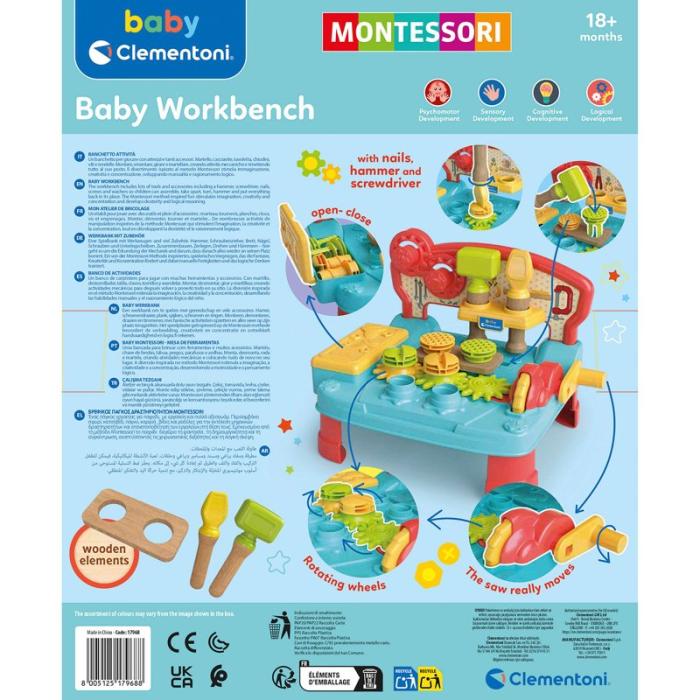 CLEMENTONI - CLEMENTONI Montessori Baby Workbench