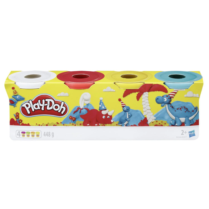 PLAY-DOH - PLAY-DOH Compound 4 Pack Classic/Wild/Sweet (Blandade)