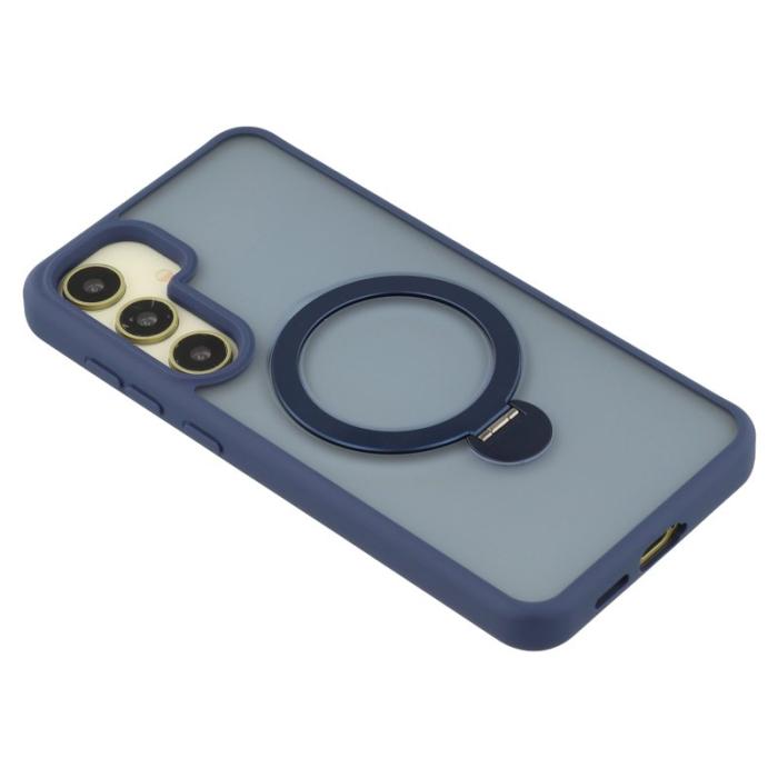 OEM - Mobilskal för Samsung Galaxy S26 Magnetiskt Ring Kickstand TPU + PC - Blå