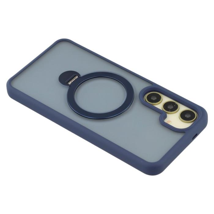 OEM - Mobilskal för Samsung Galaxy S26 Magnetiskt Ring Kickstand TPU + PC - Blå