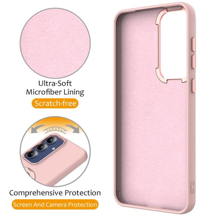 OEM - Mobilskal för Samsung Galaxy S26 Magnetiskt Ring Kickstand TPU + PC - Rosa