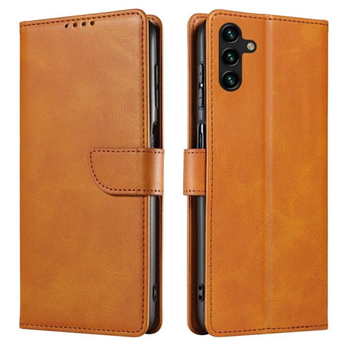 OEM - Mobilfodral för Samsung Galaxy S26 Plus Konstläder Ställ - Khaki