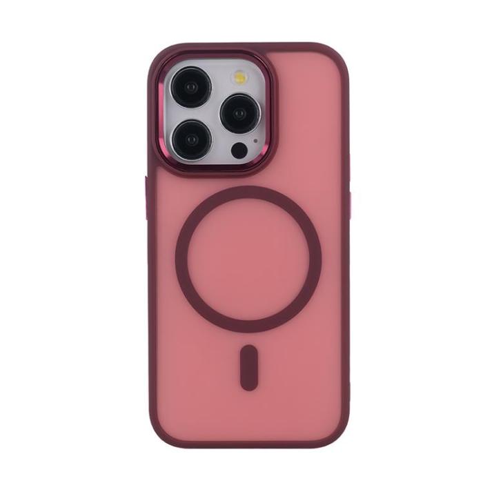 OEM - iPhone 12 Pro Max Mobilskal MagSafe Frozen - Röd