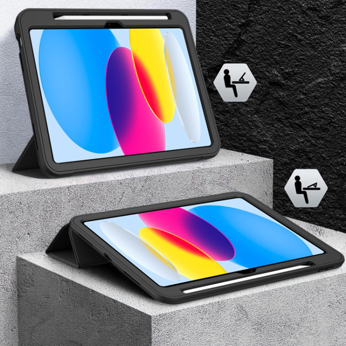 Tech-Protect - Tech-Protect iPad 10.9 2022 Fodral Endurance - Svart