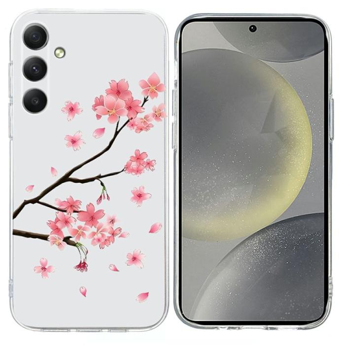 OEM - Mobilskal för Samsung Galaxy S26 Plus Mönstertryck Stöttålig TPU - Plommonblomma