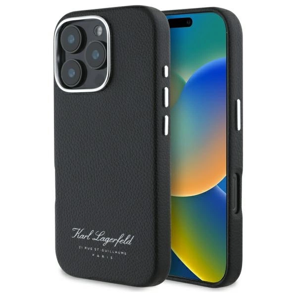 Karl Lagerfeld iPhone 16 Pro Mobilskal Hotel RSG - Svart | 2353 | AlltMobil