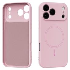 ABEEL - ABEEL Mobilskal till iPhone 17 Pro MagSafe Kompatibel Liquid Silicone Rosa