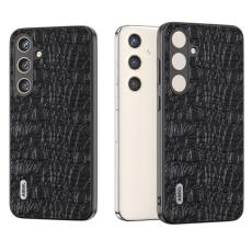 ABEEL - ABEEL Mobilskal till Samsung Galaxy S24+ i &auml;kta l&auml;der - Svart