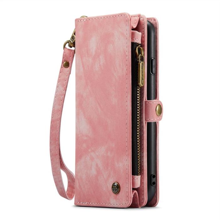 Caseme - CASEME 008 Series Äkta Läder Plånboksfodral för iPhone 11 Pro Max 6.5 tum - Rosa