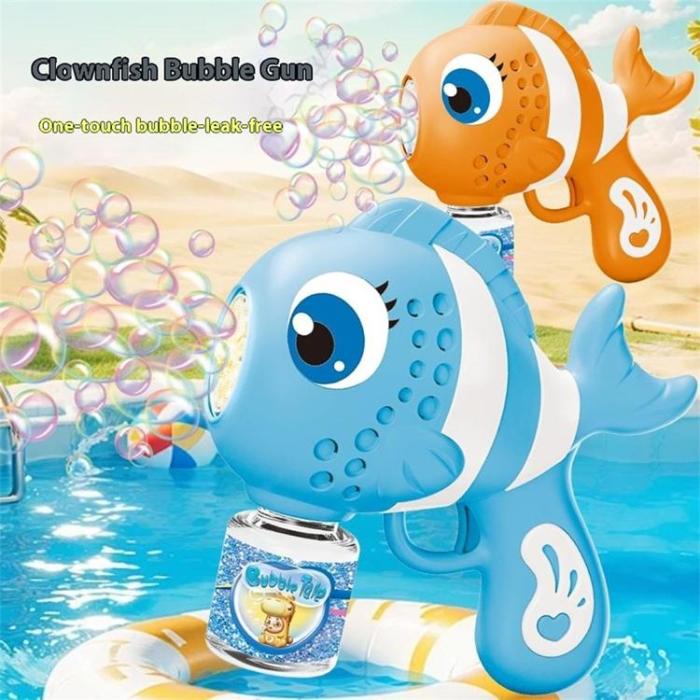 OEM - Elektrisk clownfiskformad bubbelmaskin för Barn (Ålder 3+)