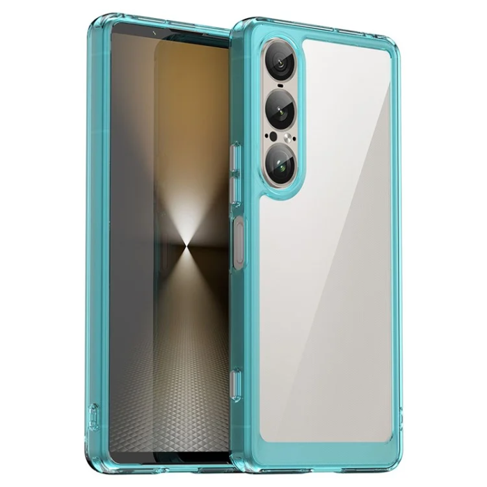 OEM - Sony Xperia 1 VII Mobilskal Acrylic TPU - Transparent Blå