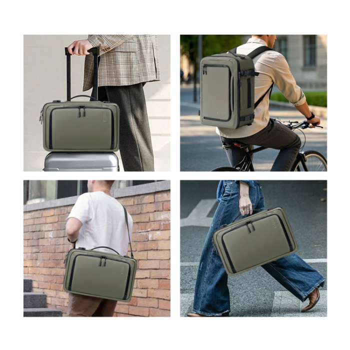 Tech-Protect - Tech-Protect Travel DatorRyggsäck 20L Defender - Olive Grön