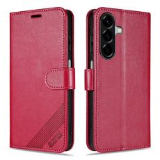 AZNS - AZNS Samsung Galaxy A17 5G Pl&aring;nboksfodral Anti-Scratch Konstl&auml;der - R&ouml;d