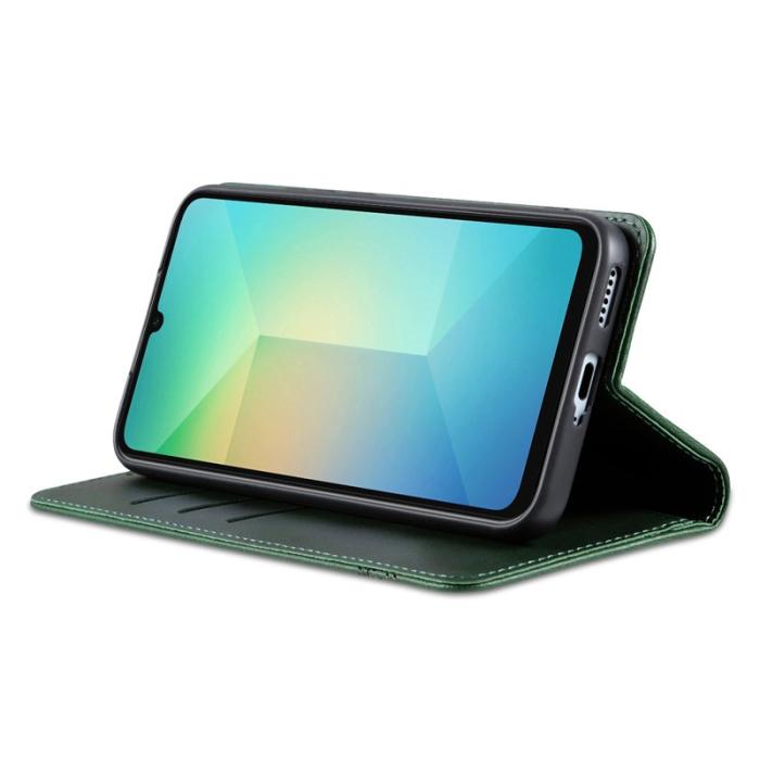AZNS - AZNS Samsung Galaxy A17 5G Plånboksfodral Konstläder - Grön