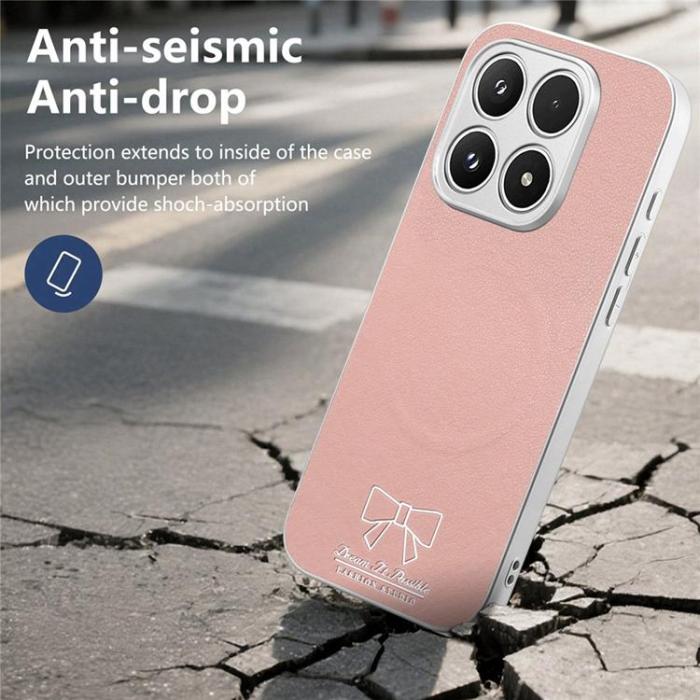 A-One Brand - Mobilskal för Xiaomi 17 Magnetisk PU-läder Butterfly Bow Pattern