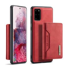 DG.MING - DG.MING Magnetiskt Pl&aring;nboksfodral med St&auml;ll f&ouml;r Samsung Galaxy S20 Plus - R&ouml;d