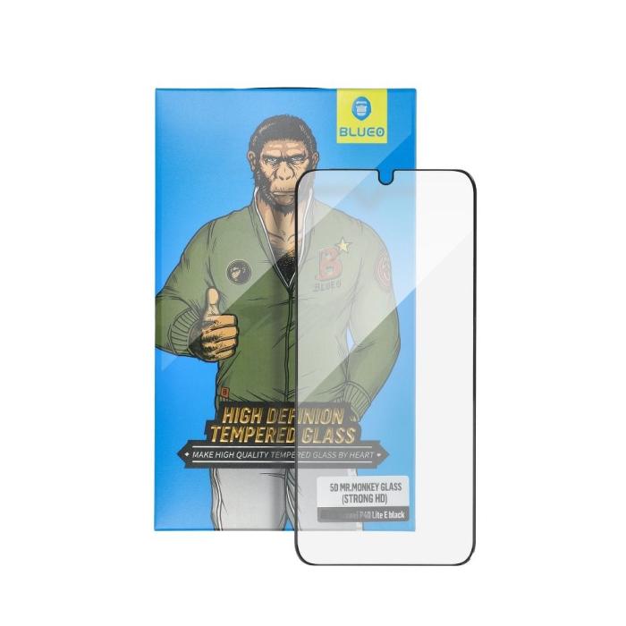 BlueO - 5D Mr. Monkey Härdat Glas till iPhone 7/8 Svart (Strong HD)