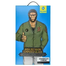 OEM - 5D Mr. Monkey H&auml;rdat Glas till iPhone 7/8 Svart (Strong HD)