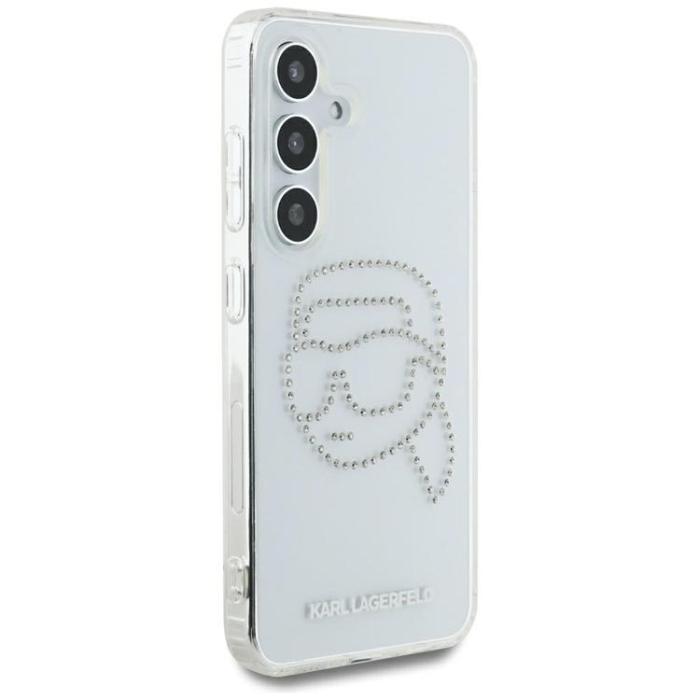 KARL LAGERFELD - Karl Lagerfeld Galaxy S25 Mobilskal Rhinestones Karl Head Logo - Transparent
