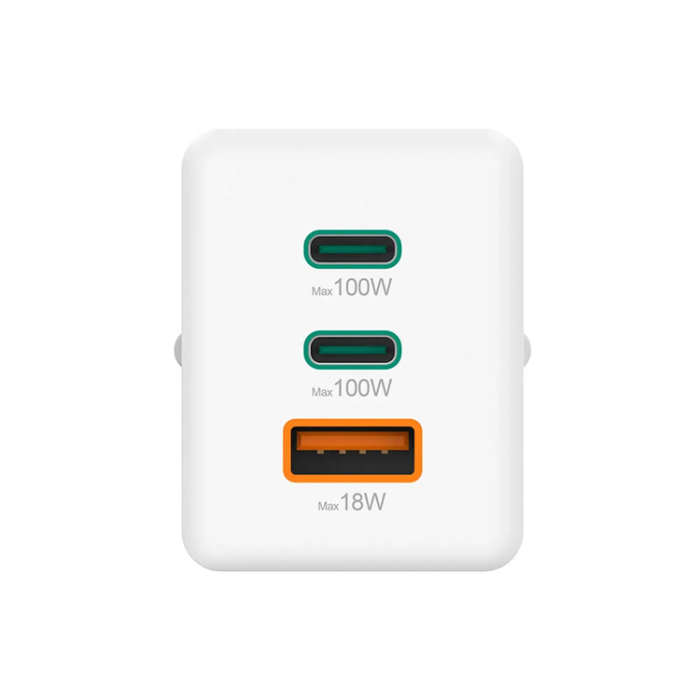 Hama - Hama Snabbladdare 100W 2xUSB-C 1xUSB-A GaN - Vit