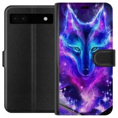 iSecrets - Plånboksfodral till Google Pixel 6a med Neon Varg