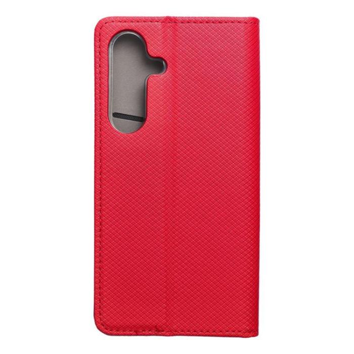 OEM - Galaxy S25 Plånboksfodral Smart - Röd
