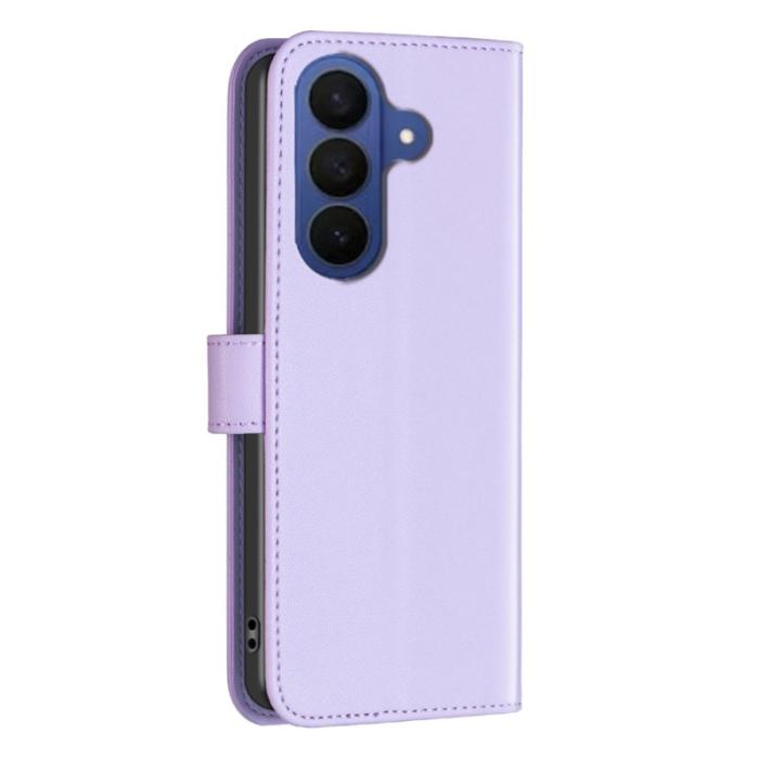 BINFEN COLOR - BINFEN Samsung Galaxy S26 Plus Fodral Folio Flip Konstläder - Lila