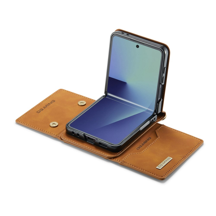 DG.MING - DG.MING Galaxy Z Flip 7 Mobilskal Detachable M2 - Brun